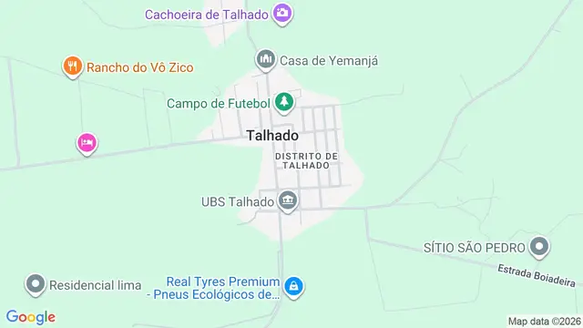 Mapa do bairro Centro (Talhado), São José do Rio Preto - SP