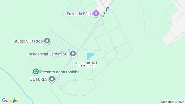 Mapa do bairro Chácara Recreativa Residencial Cortina D`Ampezzo, São José do Rio Preto - SP