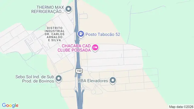 Mapa do bairro Chácara Recreio Parque do Sabiá (Zona Rural), São José do Rio Preto - SP