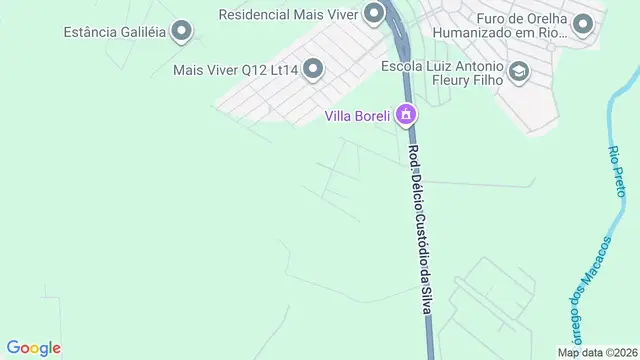 Mapa do bairro Condomínio Alphaville (Zona Rural), São José do Rio Preto - SP