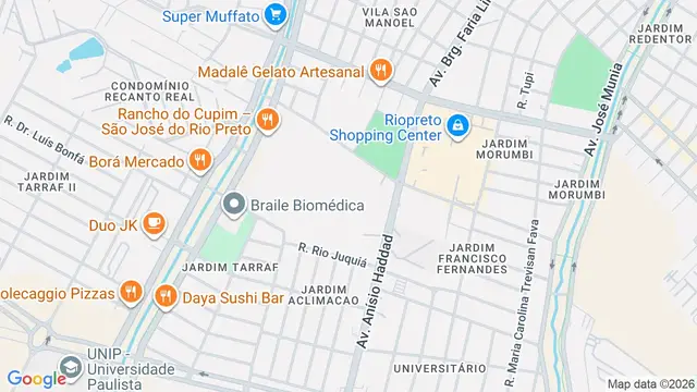 Mapa do bairro Condomínio Green Palm, São José do Rio Preto - SP - Rua Mathias Costa