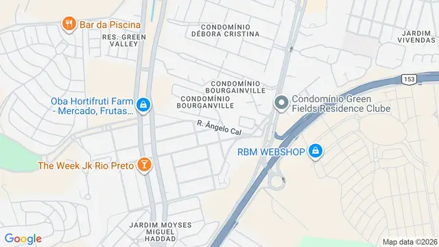 Mapa do bairro Condomínio Harmonia Residence, São José do Rio Preto - SP