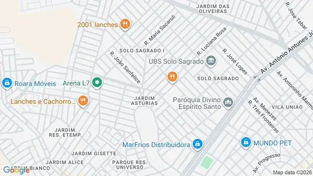 Mapa do bairro Condomínio Morada do Sol (Zona Rural), São José do Rio Preto - SP