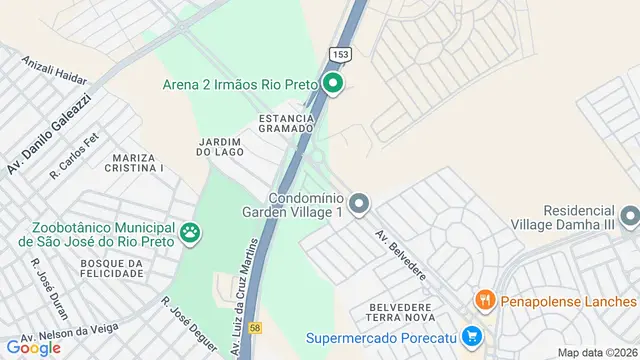 Mapa do bairro Condomínio Residencial Jardins de Barcelona, São José do Rio Preto - SP