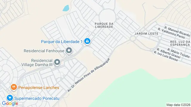 Mapa do bairro Condomínio Residencial Parque da Liberdade II, São José do Rio Preto - SP