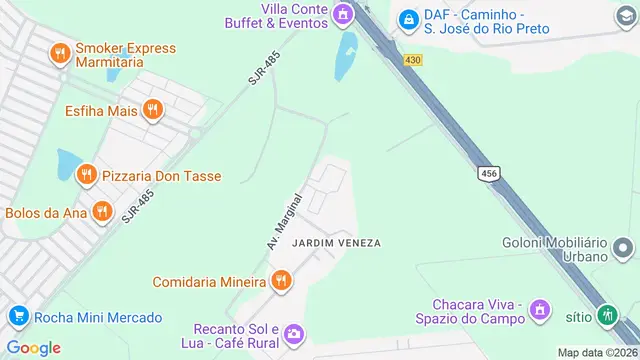 Mapa do bairro Condomínio Vila Velha (Zona Rural), São José do Rio Preto - SP