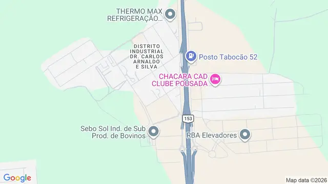 Mapa do bairro Distrito Industrial Doutor Carlos Arnaldo e Silva, São José do Rio Preto - SP