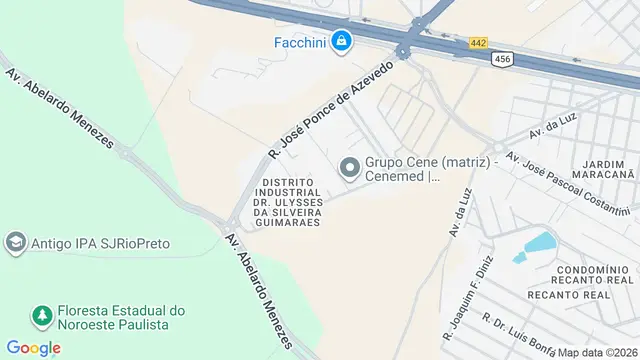 Mapa do bairro Distrito Industrial Doutor Ulysses da Silveira Guimarães, São José do Rio Preto - SP