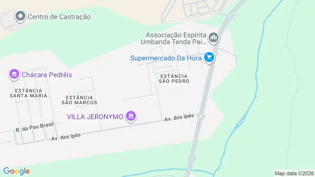 Mapa do bairro Estância Alto Giro (Zona Rural), São José do Rio Preto - SP