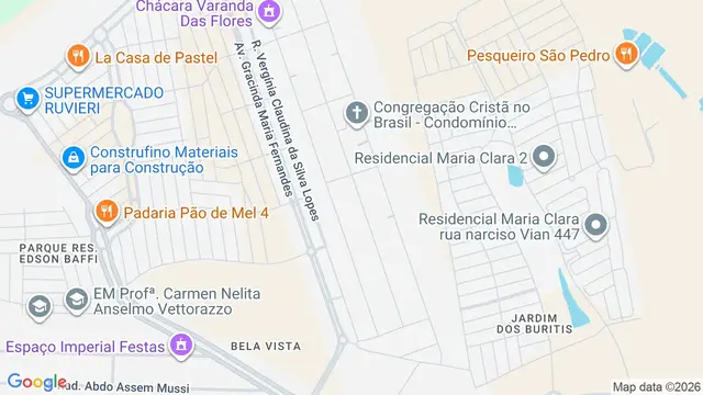 Mapa do bairro Estância Alvorada (Zona Rural), São José do Rio Preto - SP