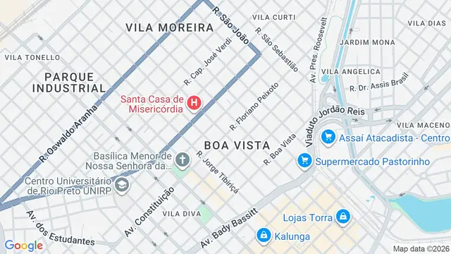 Mapa do bairro Estância Bela Vista (Zona Rural), São José do Rio Preto - SP