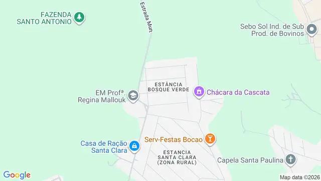 Mapa do bairro Estância Bosque Verde (Zona Rural), São José do Rio Preto - SP
