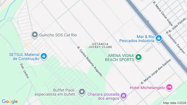 Mapa do bairro Estância Jóckei Club, São José do Rio Preto - SP