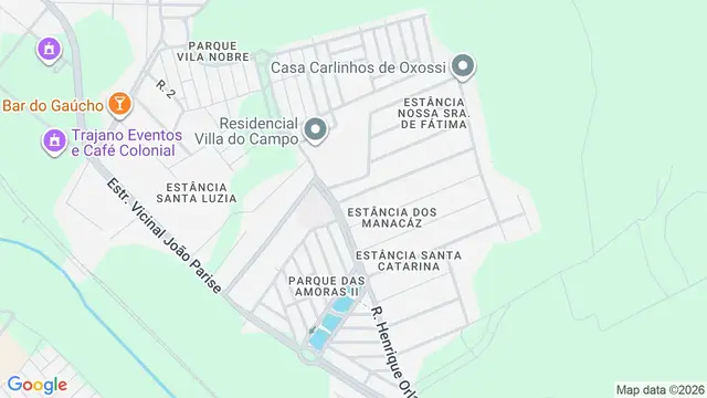 Mapa do bairro Estância Manacás (Zona Rural), São José do Rio Preto - SP
