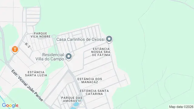 Mapa do bairro Estância Nossa Senhora de Fátima (Zona Rural), São José do Rio Preto - SP
