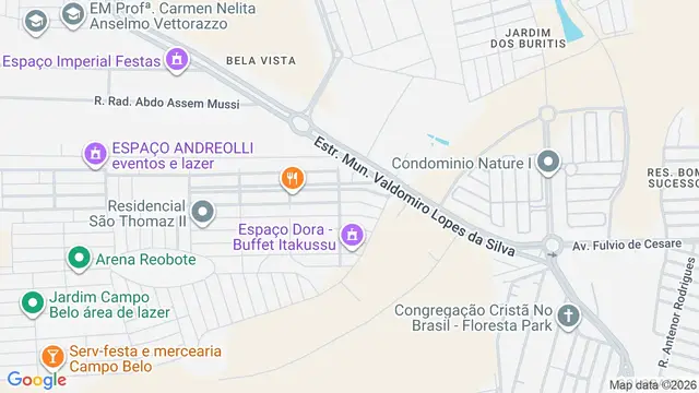 Mapa do bairro Estância Ponte Grande (Zona Rural), São José do Rio Preto - SP