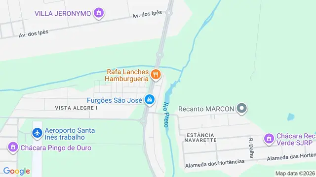 Mapa do bairro Estância Santa Inês (Zona Rural), São José do Rio Preto - SP