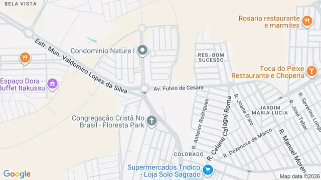 Mapa do bairro Estância Santo Antônio (Zona Rural), São José do Rio Preto - SP