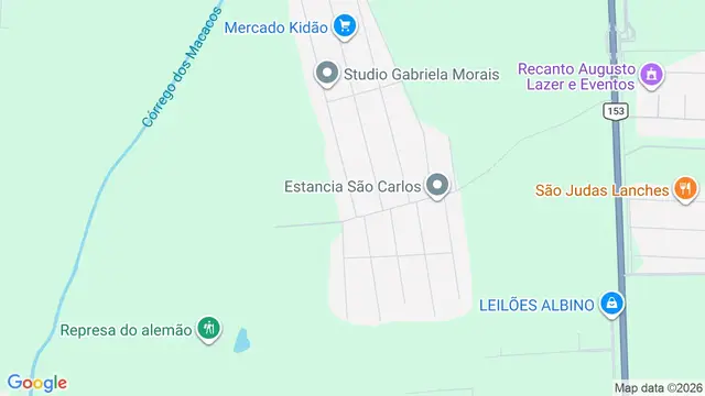 Mapa do bairro Estância São Carlos (Zona Rural), São José do Rio Preto - SP