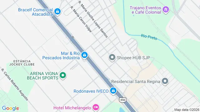 Mapa do bairro Estância São Francisco (Zona Rural), São José do Rio Preto - SP