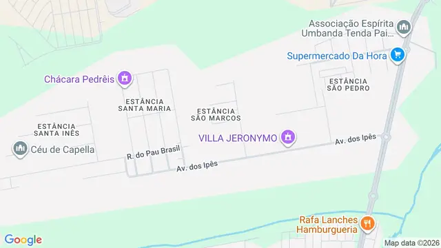 Mapa do bairro Estância São Marcos II e IV (Zona Rural), São José do Rio Preto - SP