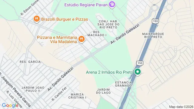 Mapa do bairro Estância Verão (Zona Rural), São José do Rio Preto - SP