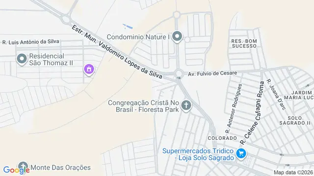 Mapa do bairro Estância Vista Bonita (Zona Rural), São José do Rio Preto - SP