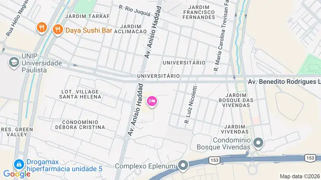 Mapa do bairro Georgina Business Park, São José do Rio Preto - SP