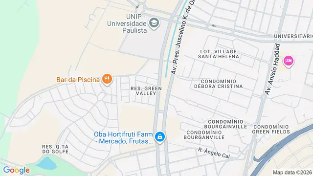 Mapa do bairro Green Valley Edge City, São José do Rio Preto - SP