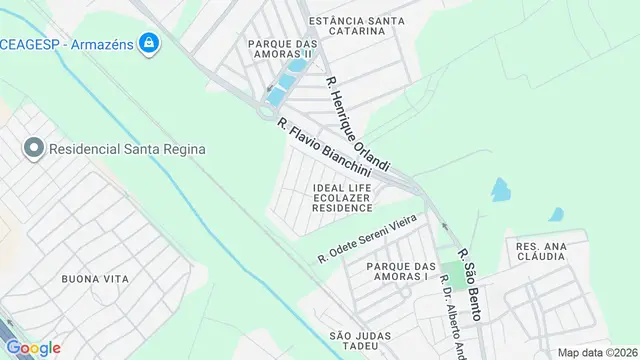 Mapa do bairro Ideal Life Ecolazer Residence, São José do Rio Preto - SP