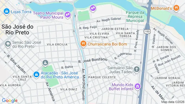 Mapa do bairro Jardim Analice, São José do Rio Preto - SP