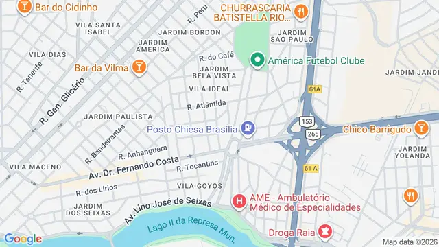 Mapa do bairro Jardim Bela Vista, São José do Rio Preto - SP