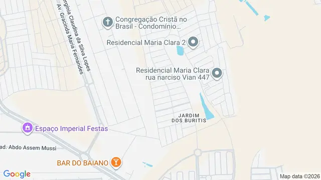 Mapa do bairro Jardim dos Buritis, São José do Rio Preto - SP