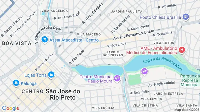 Mapa do bairro Jardim dos Seixas, São José do Rio Preto - SP