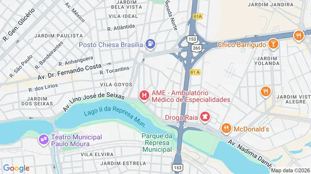 Mapa do bairro Jardim Fuscaldo, São José do Rio Preto - SP