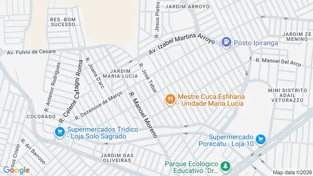 Mapa do bairro Jardim Maria Lúcia, São José do Rio Preto - SP