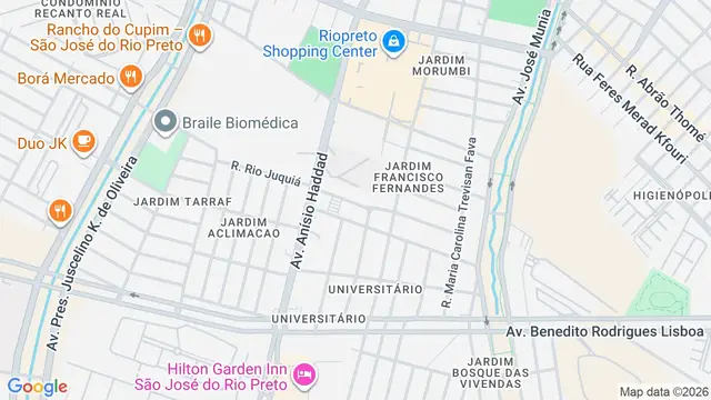 Mapa do bairro Jardim Michel Jacob, São José do Rio Preto - SP