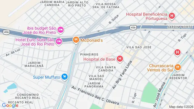 Mapa do bairro Jardim Panorama, São José do Rio Preto - SP