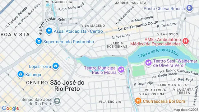 Mapa do bairro Jardim Regina Maura, São José do Rio Preto - SP
