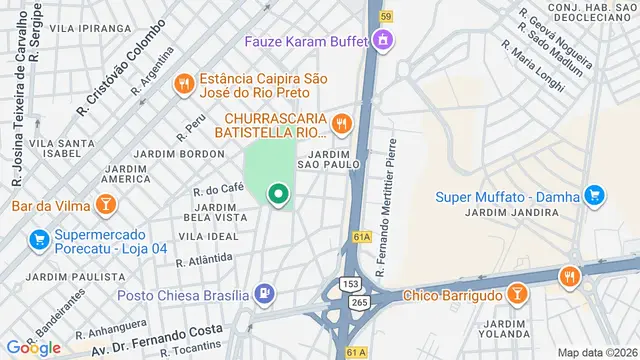 Mapa do bairro Jardim São Paulo, São José do Rio Preto - SP