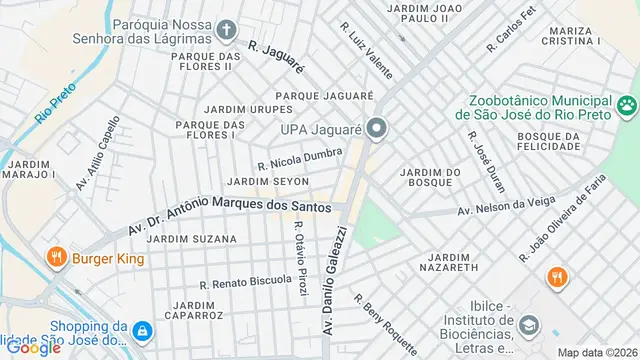 Mapa do bairro Jardim Seyon, São José do Rio Preto - SP