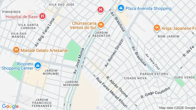 Mapa do bairro Jardim Walkíria, São José do Rio Preto - SP
