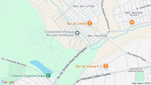 Mapa do bairro Jardins Rio Preto, São José do Rio Preto - SP