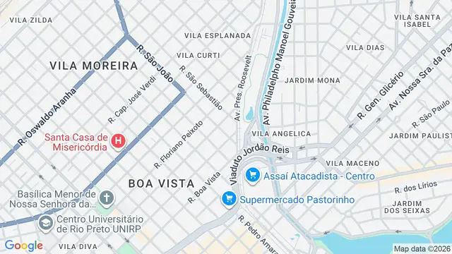 Mapa do bairro Loteamento Clube V, São José do Rio Preto - SP