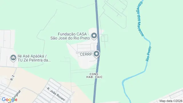 Mapa do bairro Loteamento Jorge Rodrigues, São José do Rio Preto - SP