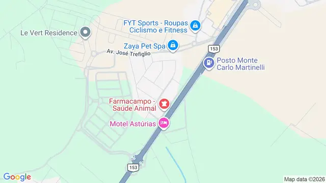 Mapa do bairro Loteamento Parque dos Pássaros, São José do Rio Preto - SP