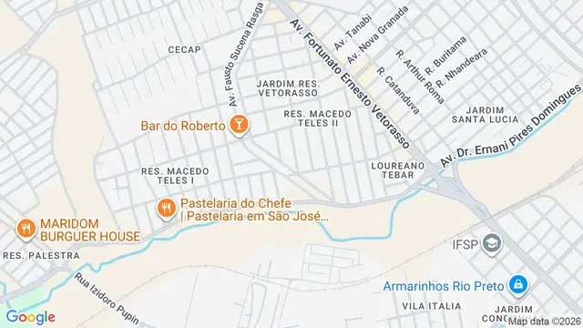 Mapa do bairro Loteamento Porto Seguro, São José do Rio Preto - SP