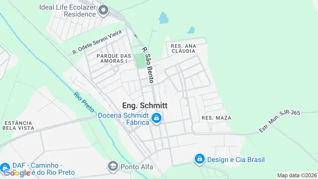 Mapa do bairro Loteamento Residencial Antoniassi, São José do Rio Preto - SP