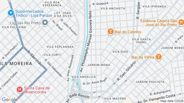 Mapa do bairro Loteamento São Jorge, São José do Rio Preto - SP