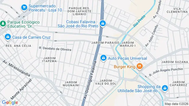 Mapa do bairro Minidistrito Industrial Heitor José Eiras Garcia, São José do Rio Preto - SP
